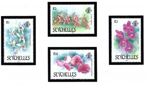 Seychelles 661-64 MNH 1988 Orchids