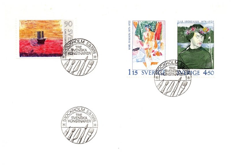 Sweden, Art, Worldwide First Day Cover