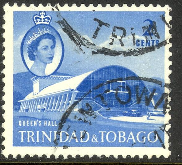 TRINIDAD AND TOBAGO 1960 QE2 2c Queen's Hall Issue Sc 90 VFU