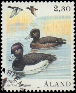 Finland - Aland Islands #15, Incomplete Set, 1984-1990, Birds, Used