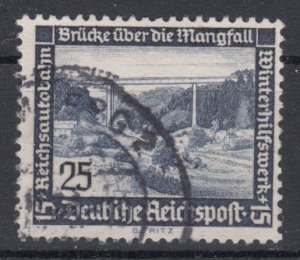 Germany 1936 Sc#B100 Mi#641 used Building (DR1227)