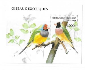 Togo 1996 Birds S/S Sc 1789A MNH C16