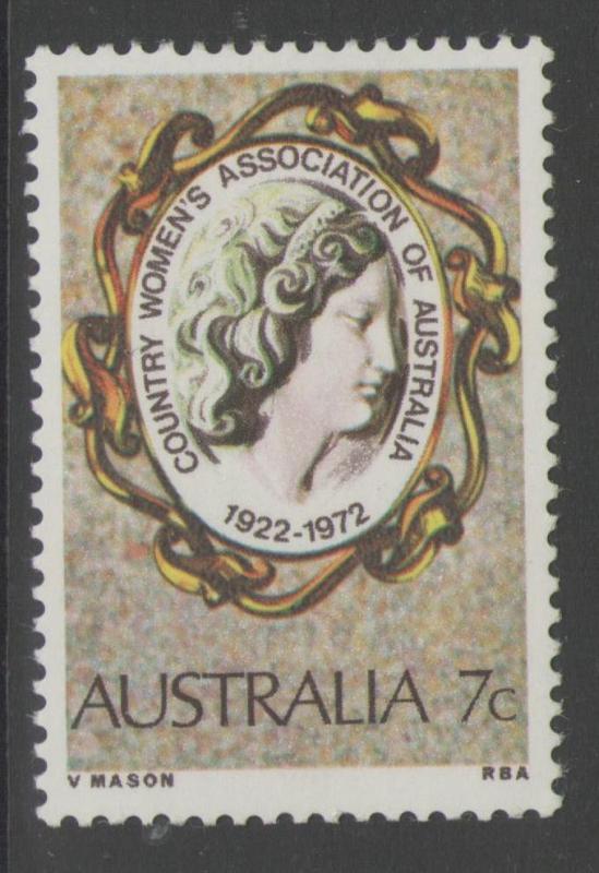 AUSTRALIA SG509 1972 COUNTRY WOMENS ASSOCIATION MNH