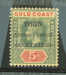 Togo #89 Unused Single