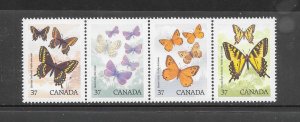 CANADA #1213a BUTTERFLIES MNH