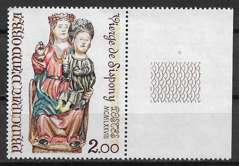 1978 French Andorra 264 Virgin of Sispony MNH