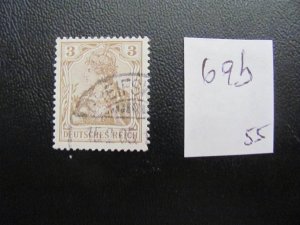 GERMANY 1902 USED MINR. 69b SC# 66 COLOR GERMANIA XF 55 EUROS