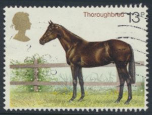 GB  SC# 842  SG 1066  Used Horses    see details & scans