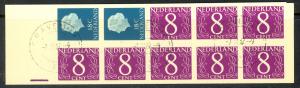 NETHERLANDS 1965 Complete Booklet Sc 346Cd VF CTO Used