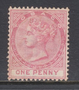 Tobago, Sc 1 MNG. 1878 1p rose QV, fresh, bright, sound, F-VF.