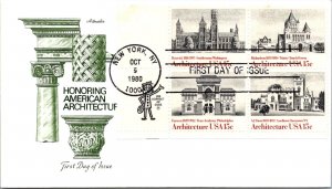 FDC 1980 SC #1841a Artmaster Cachet - New York, Ny - Booklet Of 4 - F71606