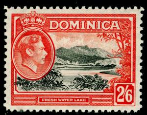 DOMINICA SG107, 2s 6d black & vermilion, M MINT. Cat £23.