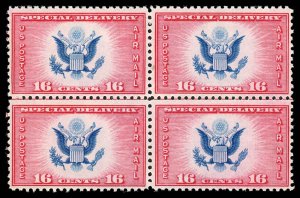 USA CE2 Mint (NH) Center Line Block of 4