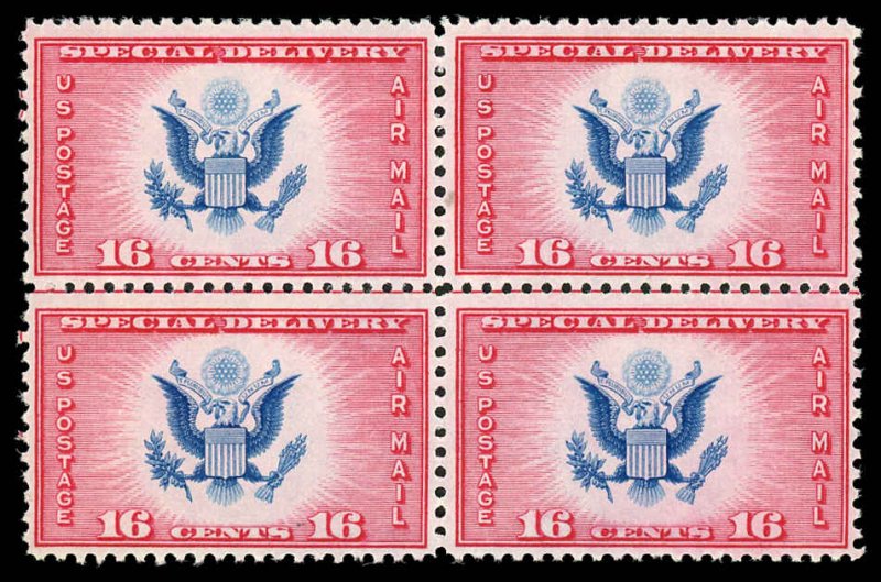 USA CE2 Mint (NH) Center Line Block of 4