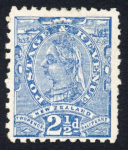 New Zealand 1882-1900 SG.239 2 1/2d blue P11 mint cat 55 pounds
