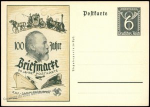 3rd Reich von Stefan 100yrs of Stamps Germany Private GSK Postal Card Cov G68615