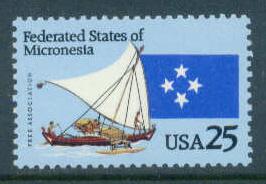 2506 25c Micronesia States Fine MNH