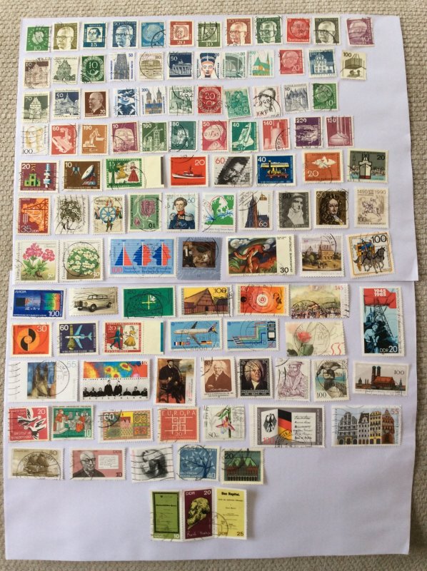 German 100+ stamps - Lot K