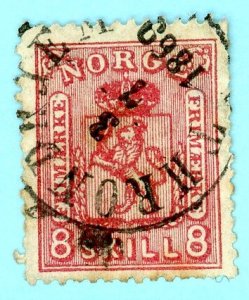Norway, Scott #15, Used