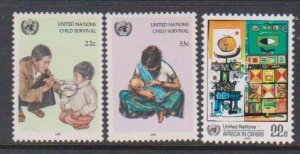 United Nations 466-8 1991 2 issues cpl MNH