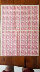 1913-1933 SABOR OF THE MIDLAND COMPLETE SHEET OF 200 POSTER STAMPS (Lot 889)