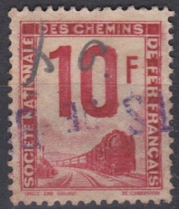 France 1944 10f Red Fine used Parcel Post