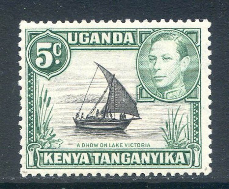 Kenya Uganda & Tanganyika 5c Black & Green SG132 Unmounted Mint