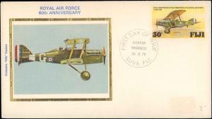 Fiji, Worldwide First Day Cover, Aviation, Military Related