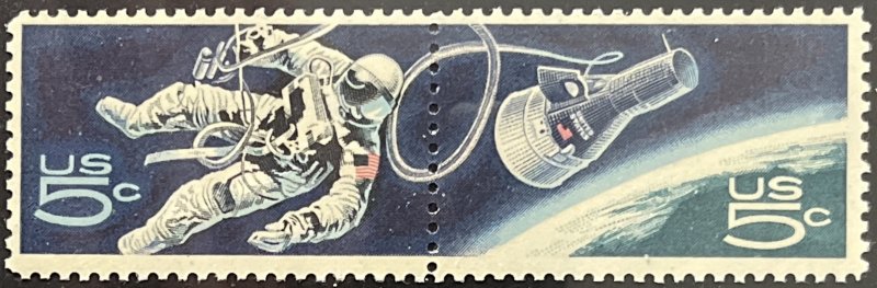 Scott #1331-1332 1967 5¢ Accomplishments in Space MNH OG