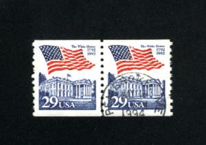 USA #2609   used pair 1991-93 PD .12