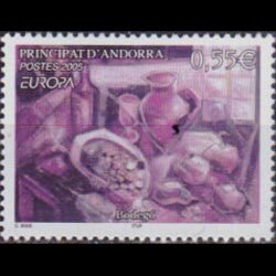 ANDORRA FR. 2005 - Scott# 597 Europa-Food Set of 1 NH