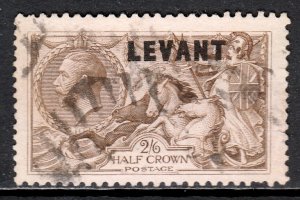 BRITISH LEVANT — SCOTT 54 (SG L24) — 1921 2/6- LEVANT OVPT. — USED — SCV $100