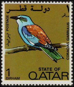 Qatar 279 - Mint-NH - 1d European Roller (1972) (cv $2.00)