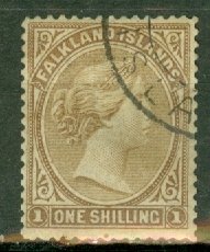 JA: Falkland Islands 4 used CV $80