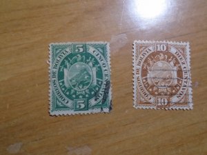 Bolivia  #  42-43  used