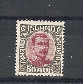 Iceland, 125, King Christian X Single,**LH**