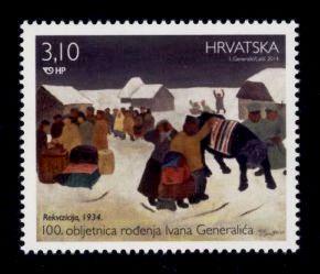 Croatia Sc# 931 MNH Ivan Generalic - Art