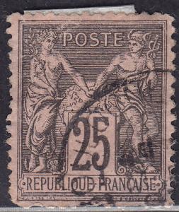 France 100 Peace & Commerce 25c 1886