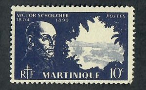 Martinique #198 Mint Hinged single