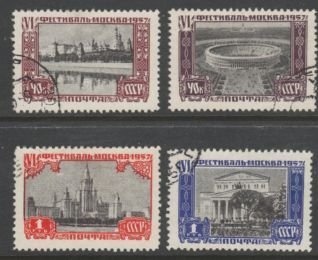 Russia #1975-78 ~ Cplt Set of 4 ~ World Youth Festival ~ CTO, MX (1957)