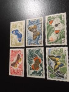 Lebanon sc C427-C432 MNH comp set butterfly