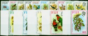 Fiji 1975-77 Birds & Flowers Set of 15 SG505-520 V.F MNH