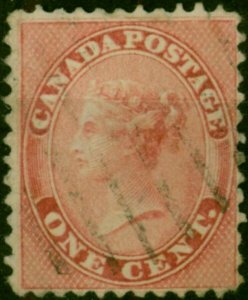 Canada 1859 1c Pale Rose SG29 Fine Used