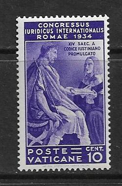 VATICAN CITY  42  HINGED, TRIBONIAN ISSUE 1935