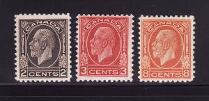 Canada 196-197, 200 MH King George V