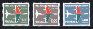 Portugal 961-63 MNH, 50th. Anniv. of Portuguese Air Force Set from 1965.