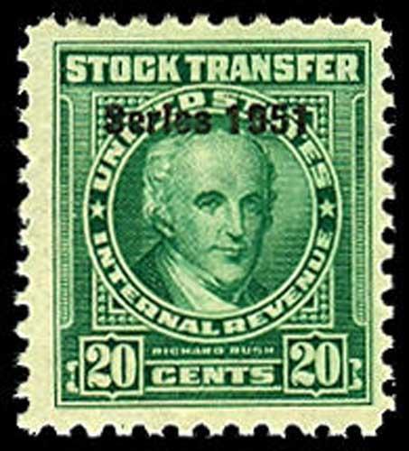 U.S. REV. DATED GREENS RD344  Mint (ID # 41079)