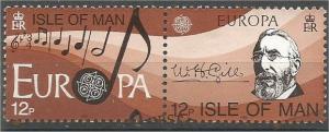 ISLE OF MAN, 1985, CTO 12p Pair, Europa, Scott 282