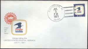 #1396 AL, Evergreen 7-1-71 USPS FDC