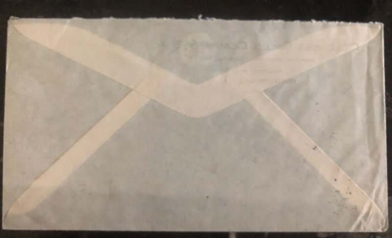 1946 Bogota Colombia Commercial Cover To Detroit MI USA Big Three Stamp